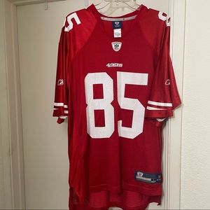 San Francisco 49er Large Davis Jersey Reebok Size Large Forty Niner